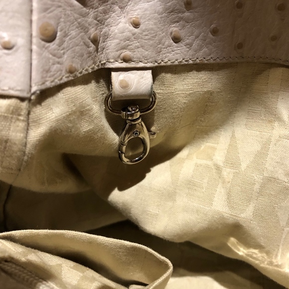 Furla Cream Ostrich satchel/crossbody bag - Picture 6 of 8